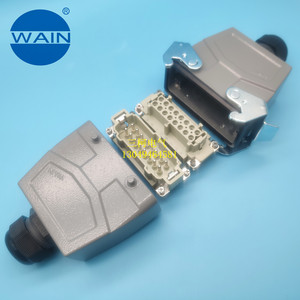 WAIN 웨인하딩 중하중 커넥터 16심 16대 접속 케이블 케이스 IP67 보호 등급 16A